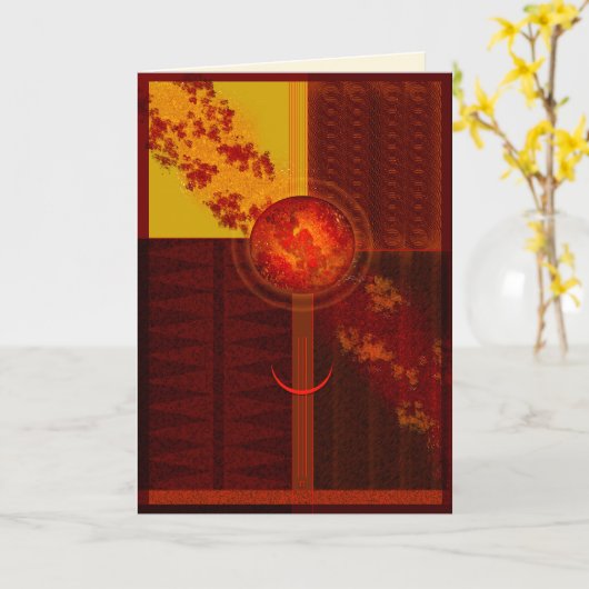 Carte Danse du phosphore (Fleur jaune)