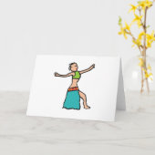 Carte Danse du ventre (Fleur jaune)