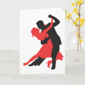 Carte danse en couple (Fleur jaune)