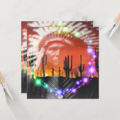 Carte Danse fantôme amérindienne (Devant/Arrière en situation)