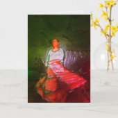 Carte Danse Femme (Fleur jaune)