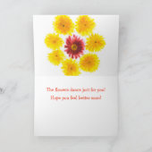 Carte Danse Fleur Chrysanthemum Se Bien (Intérieur)