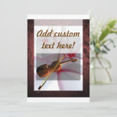 Carte Danse florale de coquillage rouge (Debout devant)