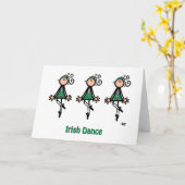 Carte Danse irlandaise (Fleur jaune)