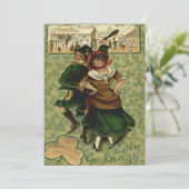 Carte Danse irlandaise Erin Go Braugh Shillelagh (Debout devant)