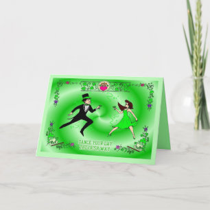 Carte Danse irlandaise masculine et féminine