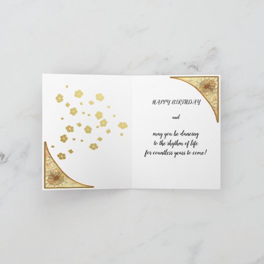 Carte Danse, Joyeux anniversaire (Intérieur)