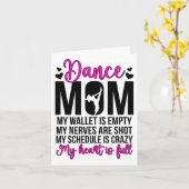 Carte Danse Maman Drôle Danser Maman D'Une Danse Mama Da (Fleur jaune)