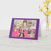 Carte Danse mariage (Fleur jaune)