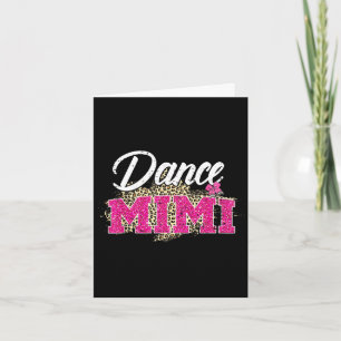 Carte Danse mimi léopard drôle danse mimi fête des mères