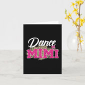 Carte Danse mimi léopard drôle danse mimi fête des mères (Fleur jaune)