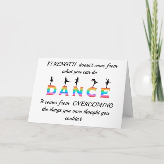 Carte Danse, multicolore (Devant)