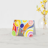 Carte Danse sur des rayons de lune (Fleur jaune)