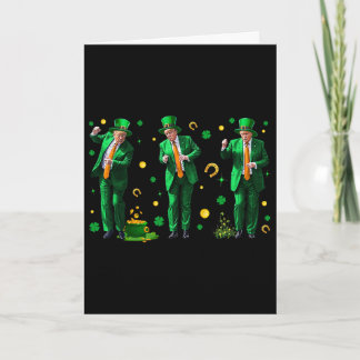 Carte Danse Trump St. Patrick's Day , Uni-adultes, Noir