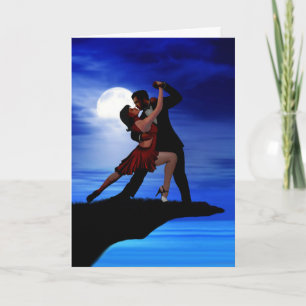 CARTE DANSER À LA LUMIÈRE DE LA LUNE