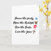 Carte Danser comme Frosty (Fleur jaune)