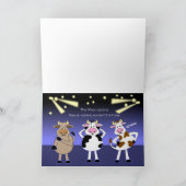 Carte Danser des vaches amusantes pour les danseurs Anni (Intérieur)