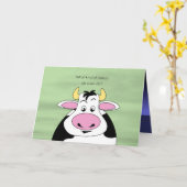 Carte Danser des vaches amusantes pour les danseurs Anni (Fleur jaune)