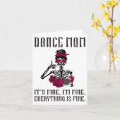 Carte Danser Drôle Maman Danser Mère D'Une Danse Mama (Fleur jaune)