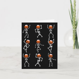 Carte Danser drôle Skeleton Nurse Halloween Soins de san