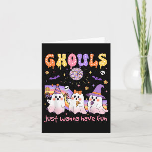 Carte Danser Ghost Ghouls Je Veux Juste Avoir Amusé Hall