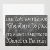 Carte danser sous la pluie (Devant / Derrière)
