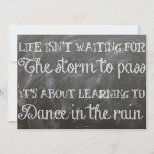 Carte danser sous la pluie (Devant)