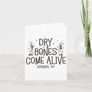 Carte Danser Squelette Sec Bones Venez Vivant Halloween