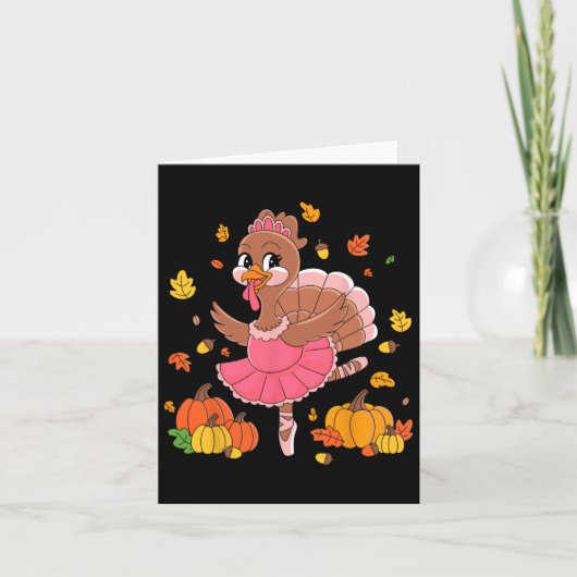 Carte Danser Turquie Danse Ballet Lover Danser Thanksgiv (Devant)