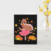 Carte Danser Turquie Danse Ballet Lover Danser Thanksgiv (Fleur jaune)