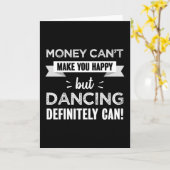 Carte Danser vous rend heureux cadeau amusant (Fleur jaune)