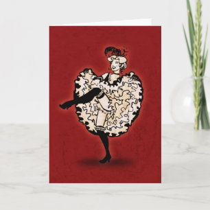 Carte Danseur Cancan