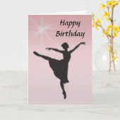 Carte Danseur de ballet (Fleur jaune)