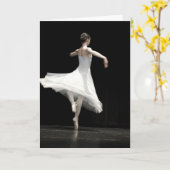 Carte Danseur de ballet (Fleur jaune)