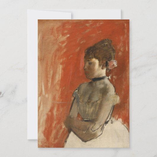 Carte Danseur de ballet avec bras croisés | Edgar Degas (Devant)