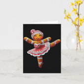Carte Danseur de ballet pain d'épices Noël professeur de (Fleur jaune)