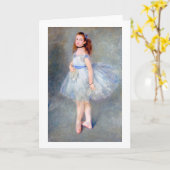 Carte Danseur de ballet, Renoir (Fleur jaune)