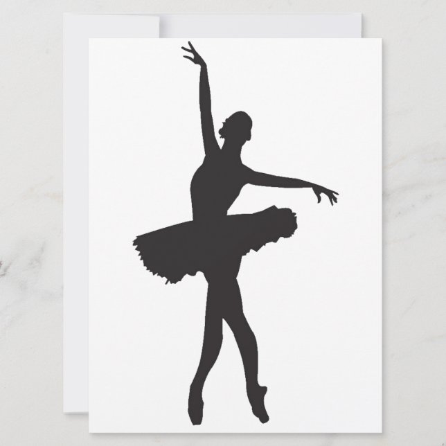 Carte DANSEUR DE BALLET (silhouette de Ballerina) ~.png (Devant)
