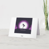 Carte Danseur de ballet Surreal Moon Merci Personnaliser (Dos)