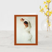 Carte Danseur de flamenco (Fleur jaune)