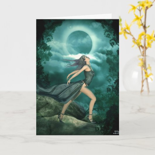 Carte Danseur de lune (Fleur jaune)