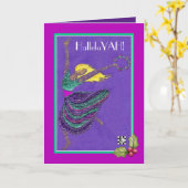 Carte Danseur de Noël HalleluYAH (Fleur jaune)