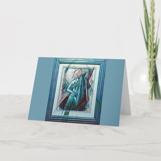 Carte Danseur de ventre Art Déco Cubiste (Devant)