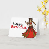 Carte Danseur du ventre de la tribu Alliecat (Fleur jaune)