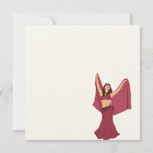 Carte Danseur du ventre rose