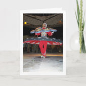 Carte Danseur égyptien Tanoura (Devant)