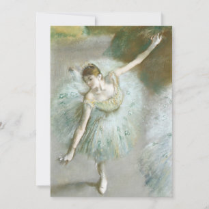 Carte Danseur en vert   Edgar Degas