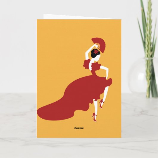 Carte Danseur flamenco (Dos)