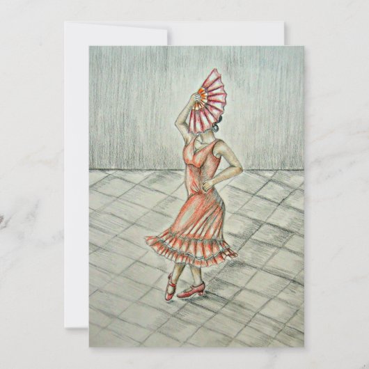 Carte Danseur flamenco (Devant)