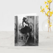 Carte danseur frangé (Fleur jaune)